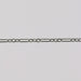 White gold chain for making permanent jewelry on a gray background