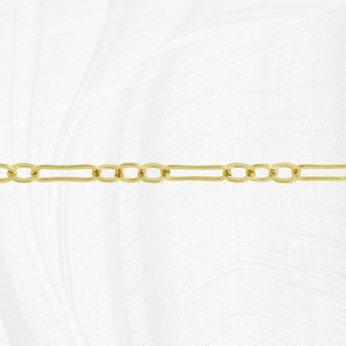 Gold pj chain on a white background