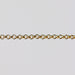 Round rolo chain for permanent jewelry over a gray background