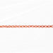 Rose gold permanent jewelry chain laying on a white background horizontally