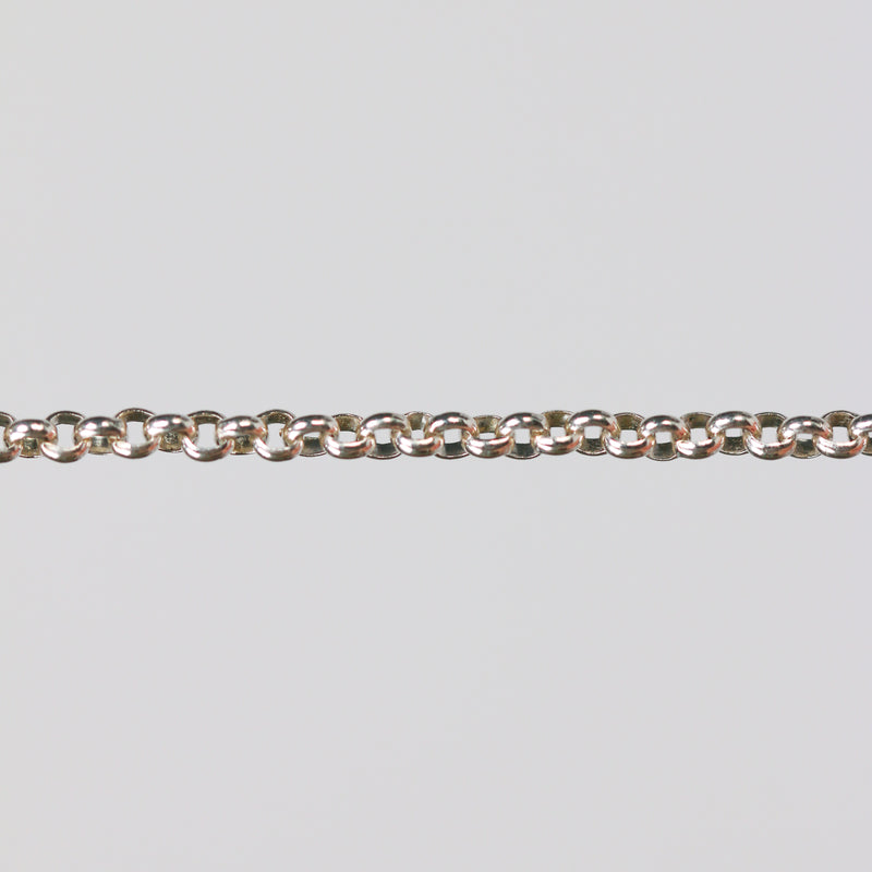 Silver rolo chain supplies for permanent jewelry
