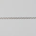 Silver double cable chain on a gray background