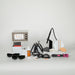 Collection of permanent jewelry equipment, supplies, and tools on a white background