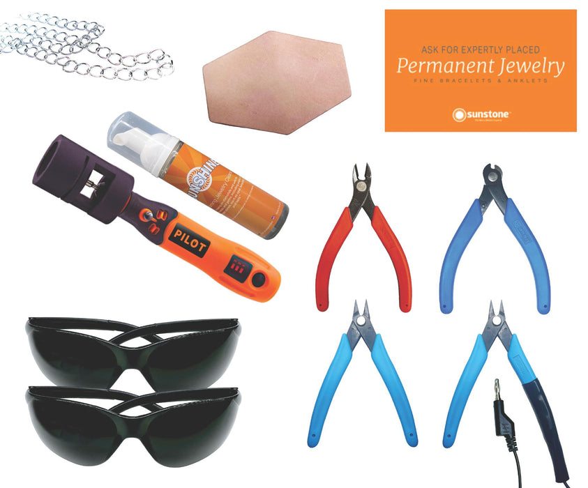 Bronze Chain and Accessory Kit for Permanent Jewelry