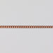 Rose gold curb chain for permanent jewelry on a light gray background