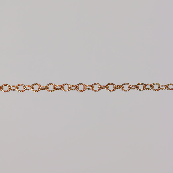 Ruby Permanent Jewelry Chain, Cable Design, Large Open Links, Available in Gold Options and Silver