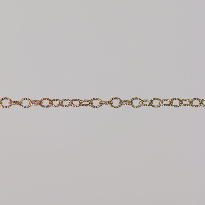 Ruby Permanent Jewelry Chain, Cable Design, Large Open Links, Available in Gold Options and Silver