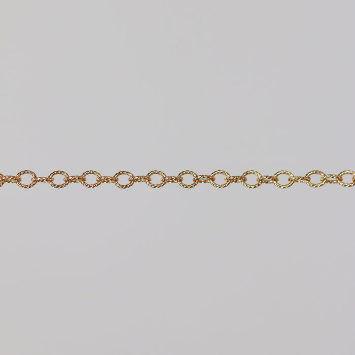 Ruby Permanent Jewelry Chain, Cable Design, Large Open Links, Available in Gold Options and Silver