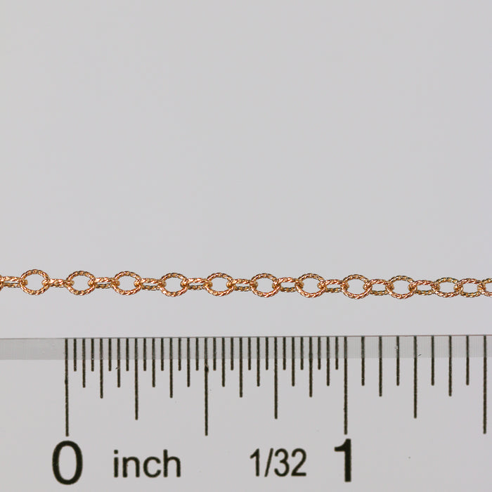 Ruby Permanent Jewelry Chain, Cable Design, Large Open Links, Available in Gold Options and Silver
