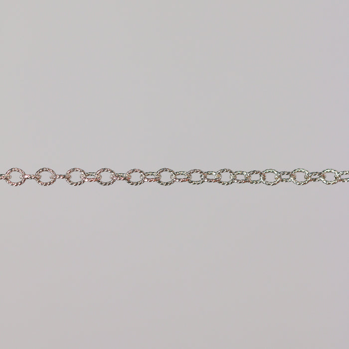 Ruby Permanent Jewelry Chain, Cable Design, Large Open Links, Available in Gold Options and Silver