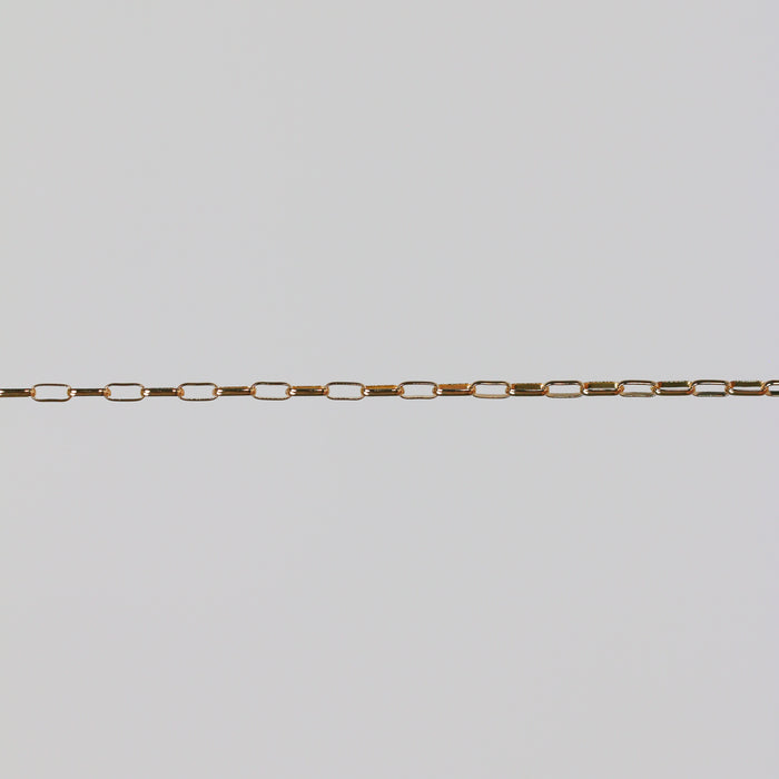 Sarah Permanent Jewelry Chain, Rolo Design, Long Links, Available in Gold Options and Silver