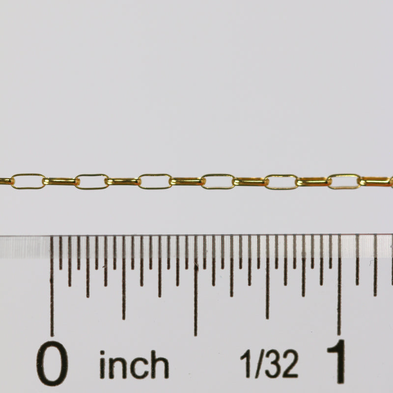 Sarah Permanent Jewelry Chain, Rolo Design, Long Links, Available in Gold Options and Silver