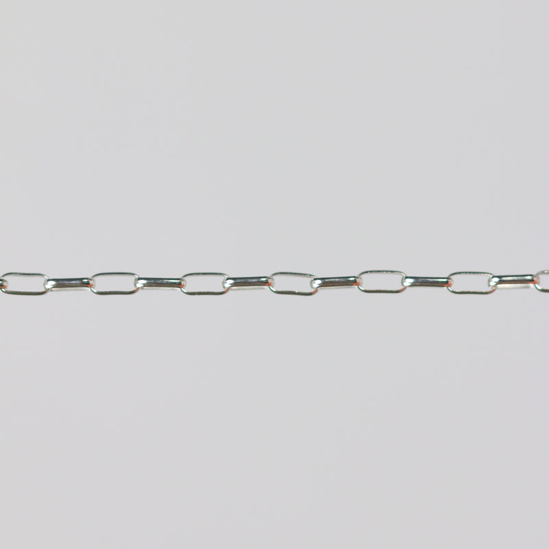 Sarah Permanent Jewelry Chain, Rolo Design, Long Links, Available in Gold Options and Silver