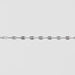 Silver chain on a light gray background