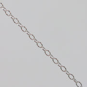 Practice silver chain on a light gray background