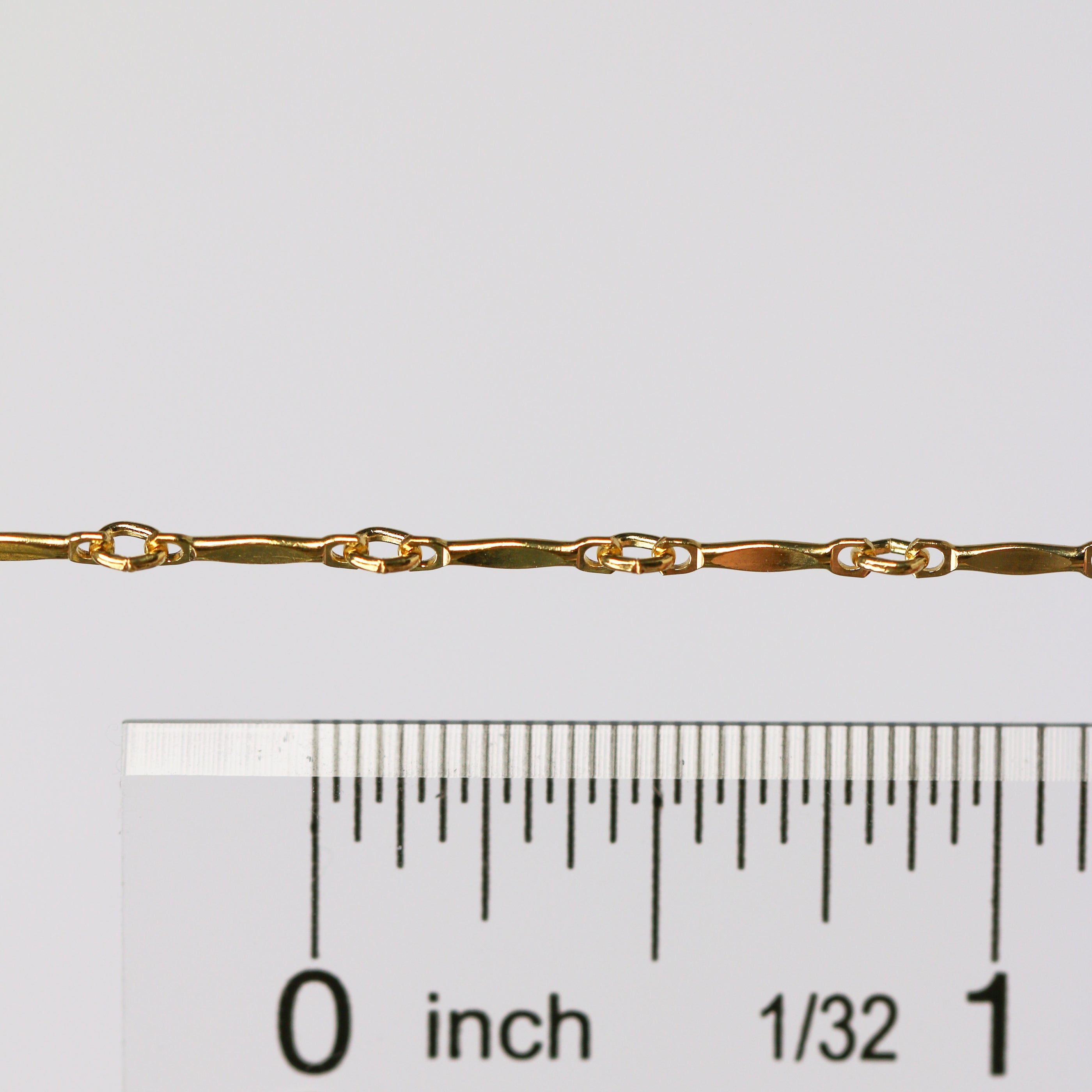 Brittany Permanent Jewelry Chain, Dapped Bar Design, Bar with Small Li ...