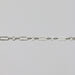 White gold cable chain with paperclip links on a gray background