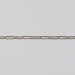 Thin white gold paper clip jewelry chain