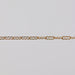 Gold permanent jewelry chain with crinkled links