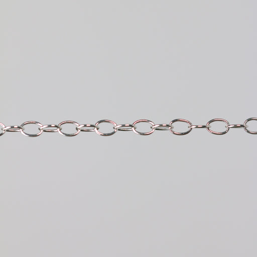 Practice chain stretched horizontally over a gray background