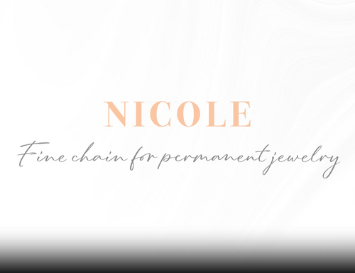 Nicole fine chain for permanent jewelry rotating to show each metal makeup and color