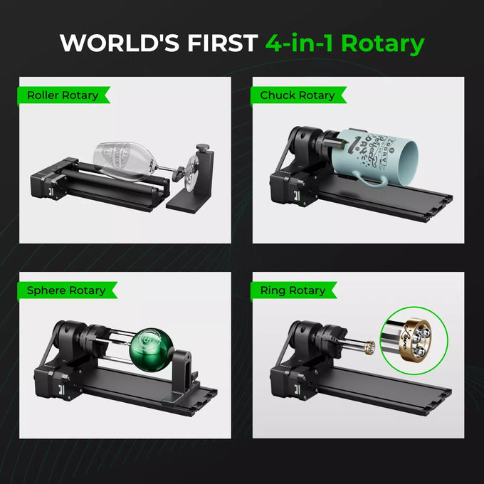 Rotary Attachment Tool for xTool F1 Portable Laser Engraver for Permanent Jewelry
