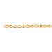 A 14k yellow gold dapped oval cable chain.