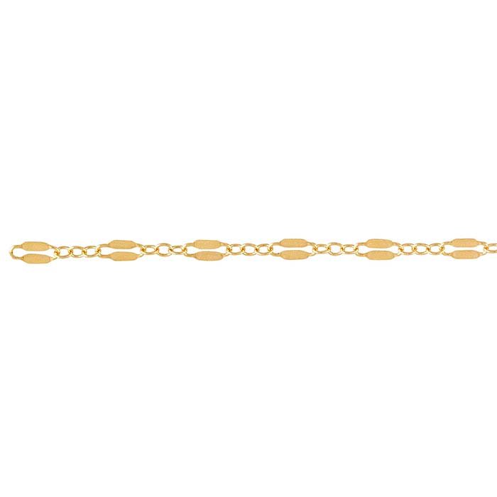 Cadena de joyería permanente Bryce, amarillo relleno de oro 14/20