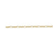 A gold-filled yellow Figaro chain bracelet with a twisted link design.